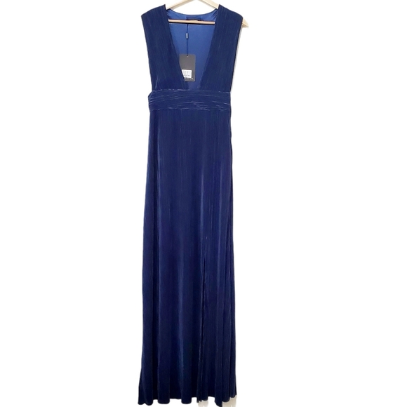 Missguided Prom Formal Gown Size 8 Navy-worn once - Picture 2 of 7